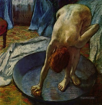 Edgar Degas Mujer en el baño Pinturas al óleo